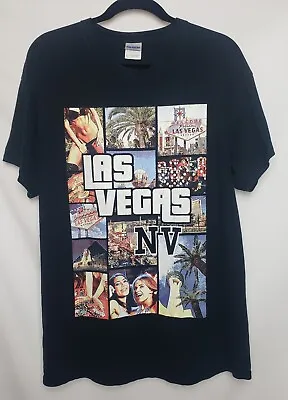 $19.99 • Buy Las Vegas T-shirt Men's L Grand Theft Auto Sin City Distressed Gildan Tag
