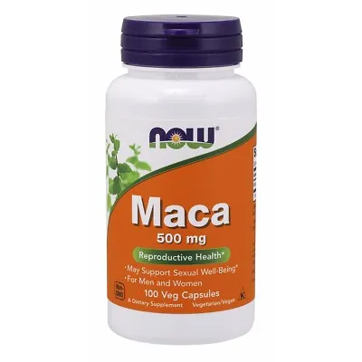 NOW FOODS Maca 500 Mg - 100 Veg Capsules • $11.63