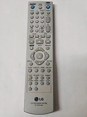 Genuine ORIGINAL LG 6711R1P109J  DVD RECORDER 6711R1P109J Remote Control • £8.95