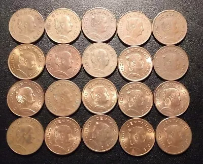 1970-1976 Mexico (Set Of 20) Five Centavos Coins - Lot 5 • $10