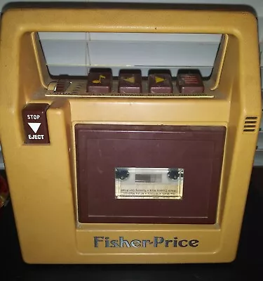 Vintage 1980 Fisher Price Cassette Tape Player Brown • $13