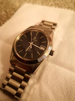 £740 • Buy Rare Mens Eterna KonTiki Watch 36mm With Fluted Bezel Circa 1982 / DateJust 