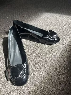 Authentic Women’s Salvatore Ferragamo Womens Black Pump Shoes Buckle - Size 5.5D • $12.75