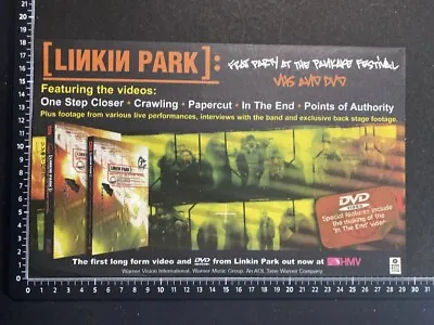 Linkin Park - Frat Party - Original Advert Poster [xm1-17] • £3.99