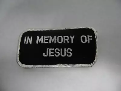 In Memory Of Jesus Christian Biker Iron On Patch Motorcycle Jacket Iron-On Patch • $3.20