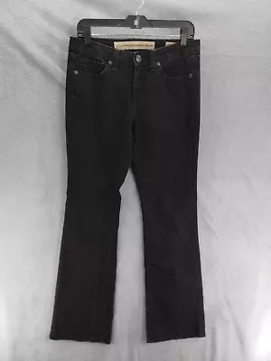 Nine West Vintage America Jeans Women Sz 6/27 Black Mid Rise Bootcut Denim • $15.99