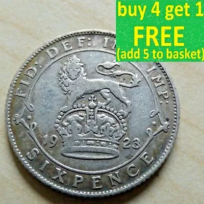 £4.99 • Buy 1923 Or 1932 George V Sixpence 6D Silver Coins Choose Coin Key Date Rare Choice