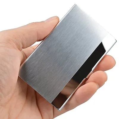 Stainless Steel Card Holder Case - Pocket Metal Wallet For Business ID Credit • $7.20