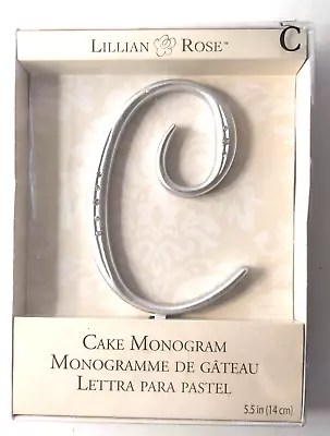 Lillian Rose Cake Topper Monogram  C  5.5 Inches New In Box • $12.99