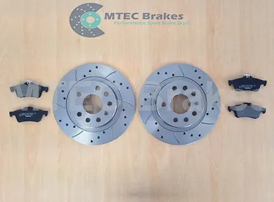 Vauxhall Vectra C 2.2 Sri Rear Brake Discs Pads Drilled Grooved • $118.11