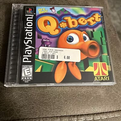 Qbert (Sony PlayStation 1 1999) PS1 Complete Black Label Q Bert Q*Bert • $14.99