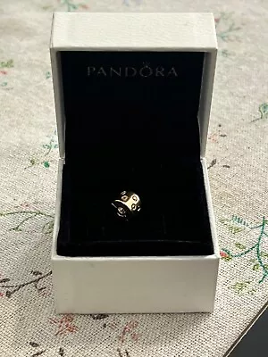 $220 • Buy  Pandora Genuine 14 Carat Gold Charm~seeing Spots~circle Clop Charm***
