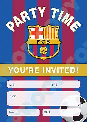 FOOTBALL TEAM Shirts Pack Of 10 INVITATIONS Kids Children Party Invites • £3.99