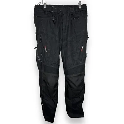 Agv Sport Track Motorcycle Pants Size Mens Medium Black Protective Pads Riding • $74.55