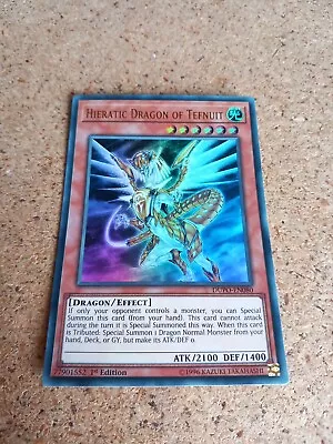 Yugioh Hieratic Dragon Of Tefnuit. 1st Edition. • £6