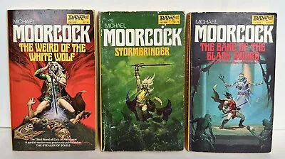 The Elric Of Melnibone By Michael Moorcock DAW Print  Lot Of 3 • $55