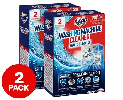 $17.45 • Buy 2 X Sard Washing Machine Cleaner Antibacterial 5-in-1 Deep Cleaning Action 150g