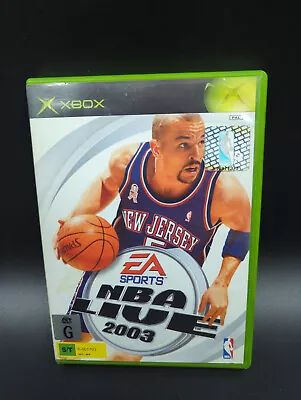 NBA Live 2003 + Manual (XBOX) FAST FREE POST • $14.95