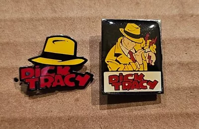 Lot Of 2 Vintage DICK TRACY McDonald's Old MOVIE PROMOTION PINS • $15