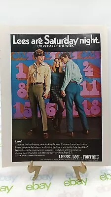 1969 Lee Jeans Vintage Print Ad/Poster Style Fashion Pop Art  11 X 8.5 • $12