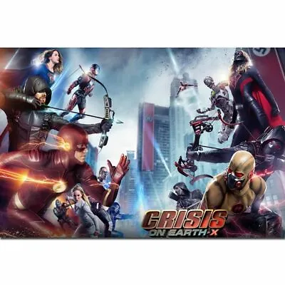 $6.50 • Buy Crisis On Earth X Arrowverse Superhero The Flash TV Series Poster 24x36 E-1243
