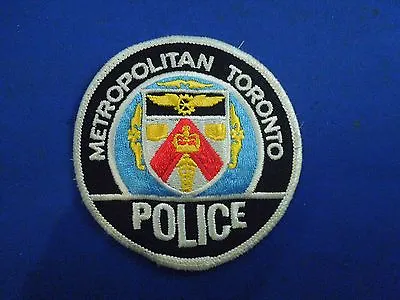 Vintage Metropolitan Toronto Police Iron On Patch • $12