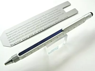 Monteverde One Touch Tool Edge Stylus Ballpoint Pen In Blue New In Box • £16.39