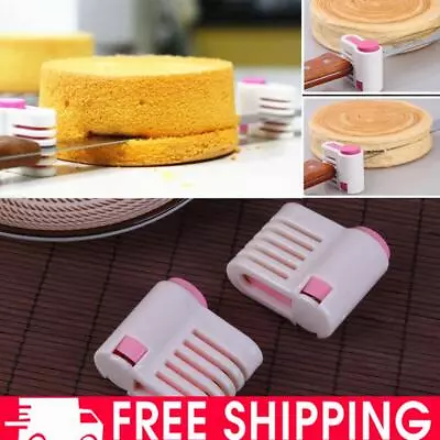 2pcs/Pack Cake Slicer Cutter 5 Layers Cake Bread Leveler Slicer Set DIY • £3.83