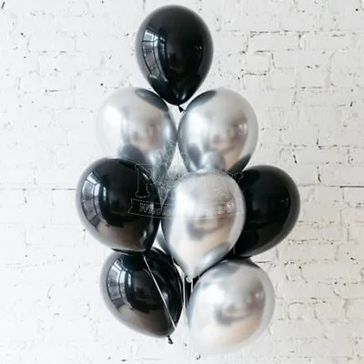 10  Chrome Balloons Metallic Baloon Shining Birthday Wedding Party Decor Balloon • $3.09