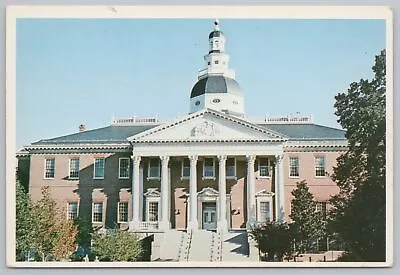 State View~State House Of Annapolis Maryland~Continental Postcard • $2.70