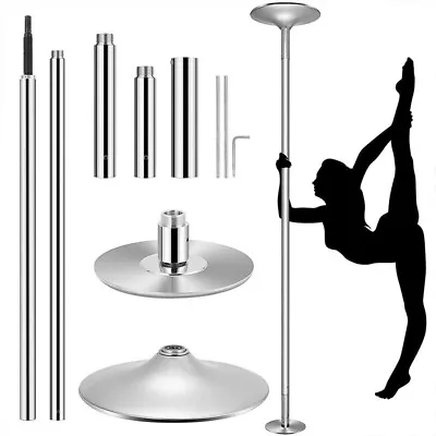 Dance Pole 45mm Portable Static Spinning Stripper Pole Exercise Party Dancing • $69.99