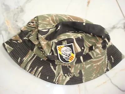 TIGER STRIPE BONNIE HAT US 5th SPECIAL FORCES GROUP MACV SOG CCN • $45.98