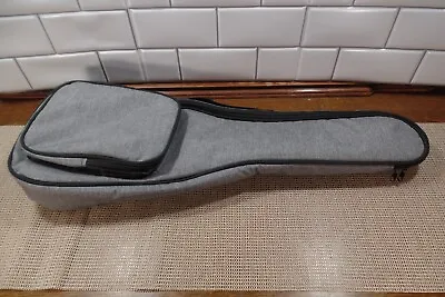 Violin-Ukulele Backpack Case Bag Padded Front Pocket Gray 24  Long • $24.95