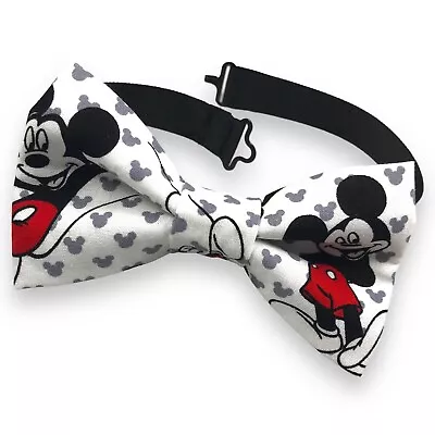 NEW FABRIC BOW TIE W/Adjustable Strap* MICKEY MOUSE *Handmade USA* Free Shipping • $19.99