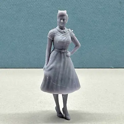 9 Dixie Rockabilly Girl Figure For Diorama 1/24 1/25 • $8