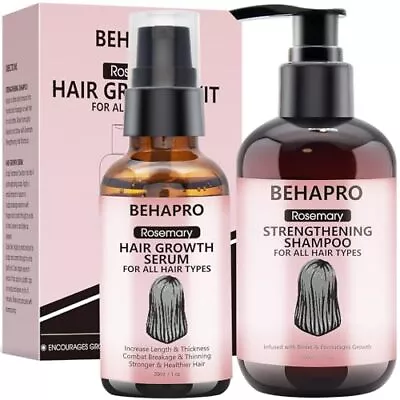 BEHAPRO Rosemary Oil For Hair Growthw/Hair Growth SerumHair Growth ShampooDil... • £9.69