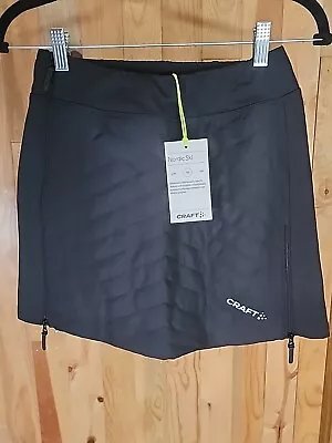 Craft Nordic Ski Advanced Black Thermal Skirt Womens NWT Small • $38.95