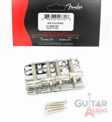 Genuine Fender '75 Vintage Reissue 70s Precision/P Jazz Bass Bridge With Screws • $34.60