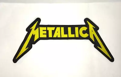 METALLICA Patch Back Neon Yellow  Embroidered Iron/Sew On Metal Slayer Testament • $15.01