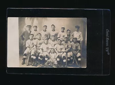 C 1910 RPPC Post Card High School Baseball Team Beautiful Eye R.A.C Unmarked • $45