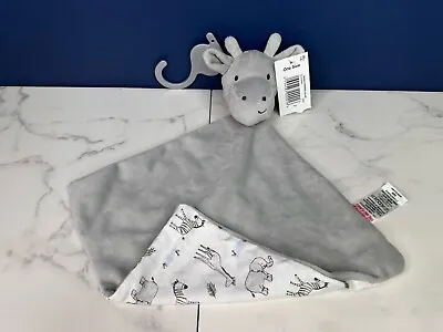 MATALAN GREY COW SOFT TOY BEAR BABY COMFORTER BLANKIE PRINT Giraffe Blanket Bnwt • £16.99