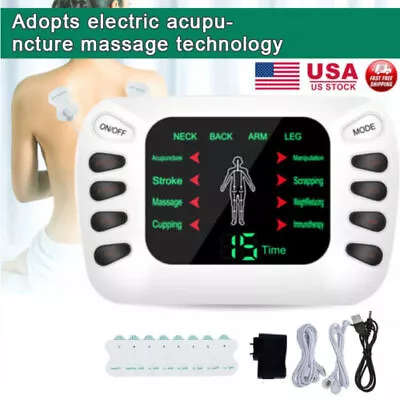 Electric Pulse Massager Tens Unit Muscle Stimulator Machine Therapy Pain Relief • $16.99