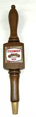 Vintage STEGMAIER GOLD MEDAL BEER Tap Knob Wooden & Brass • $12.99