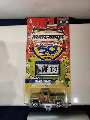 Matchbox 2001 Across America 50th Birthday Maine 1956 Ford Pickup • $7