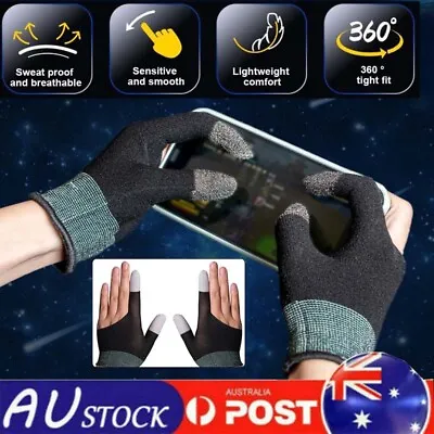 $11.69 • Buy 1 Pair Finger Sleeve Touch Screen Game Controller Sweatproof Breathable Gloves
