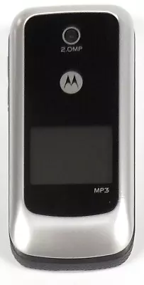 Motorola W Series W418G - Black And Silver ( TracFone ) Rare Cellular Flip Phone • $13.59