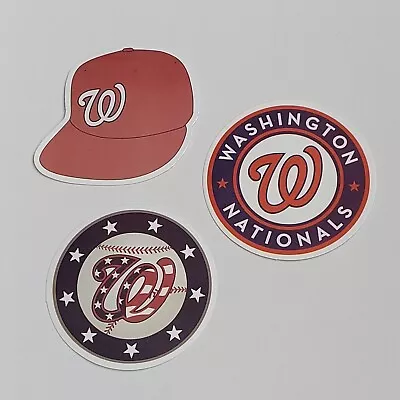 Washington Nationals Vinyl Sticker Set Of 3 Major League Baseball Cap Logo Hat  • $2.99