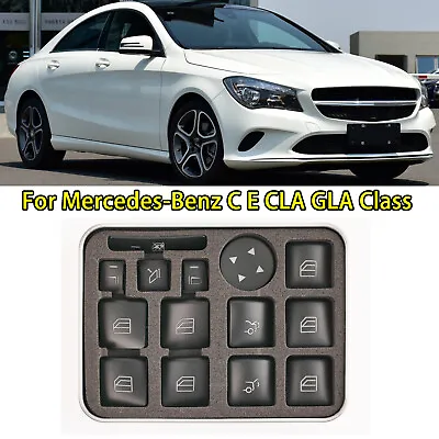 X14 Button Repair Stickers For Mercedes-Benz C E CLA Interior Trim Car Parts • $12.99