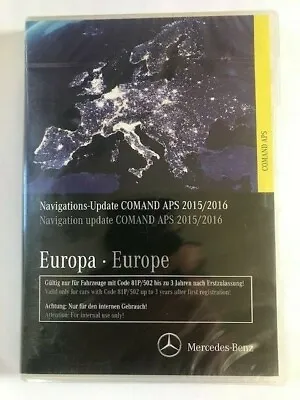 Genuine Mercedes Comand Aps Sat Nav Navigation Dvd Disc 2015-2016 Europe  • £39.99