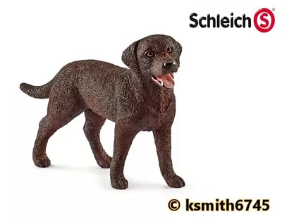 £6.15 • Buy Schleich CHOCOLATE LABRADOR FEMALE Solid Plastic Toy Farm Pet Animal DOG NEW 💥